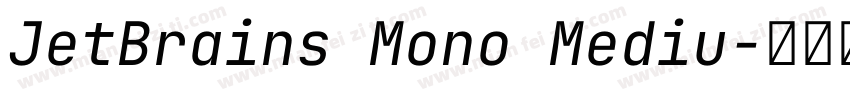 JetBrains Mono Mediu字体转换